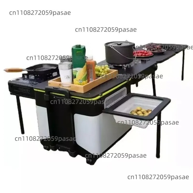 Camping Cooking Bench - Multifunctional integrated bench camping set camping