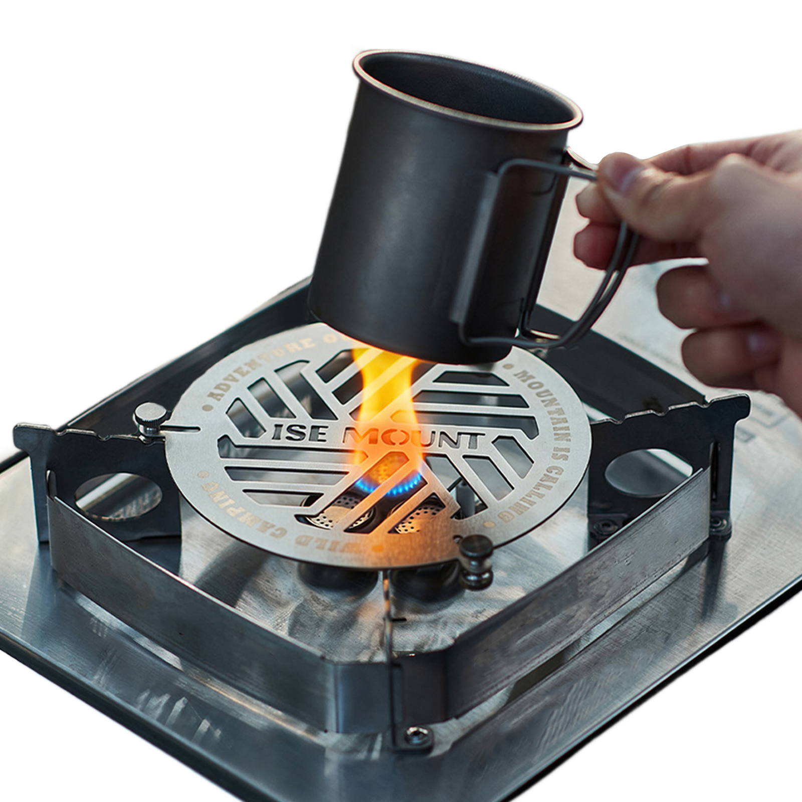 Camping Cooking Multi Tool - Stainless Steel Roasting Rack Lightweight Cooking