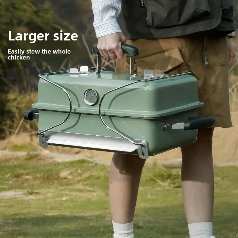 Camp Grill Portable Folding - Charcoal Grill, Outdoor, Oven, Portable, Household,