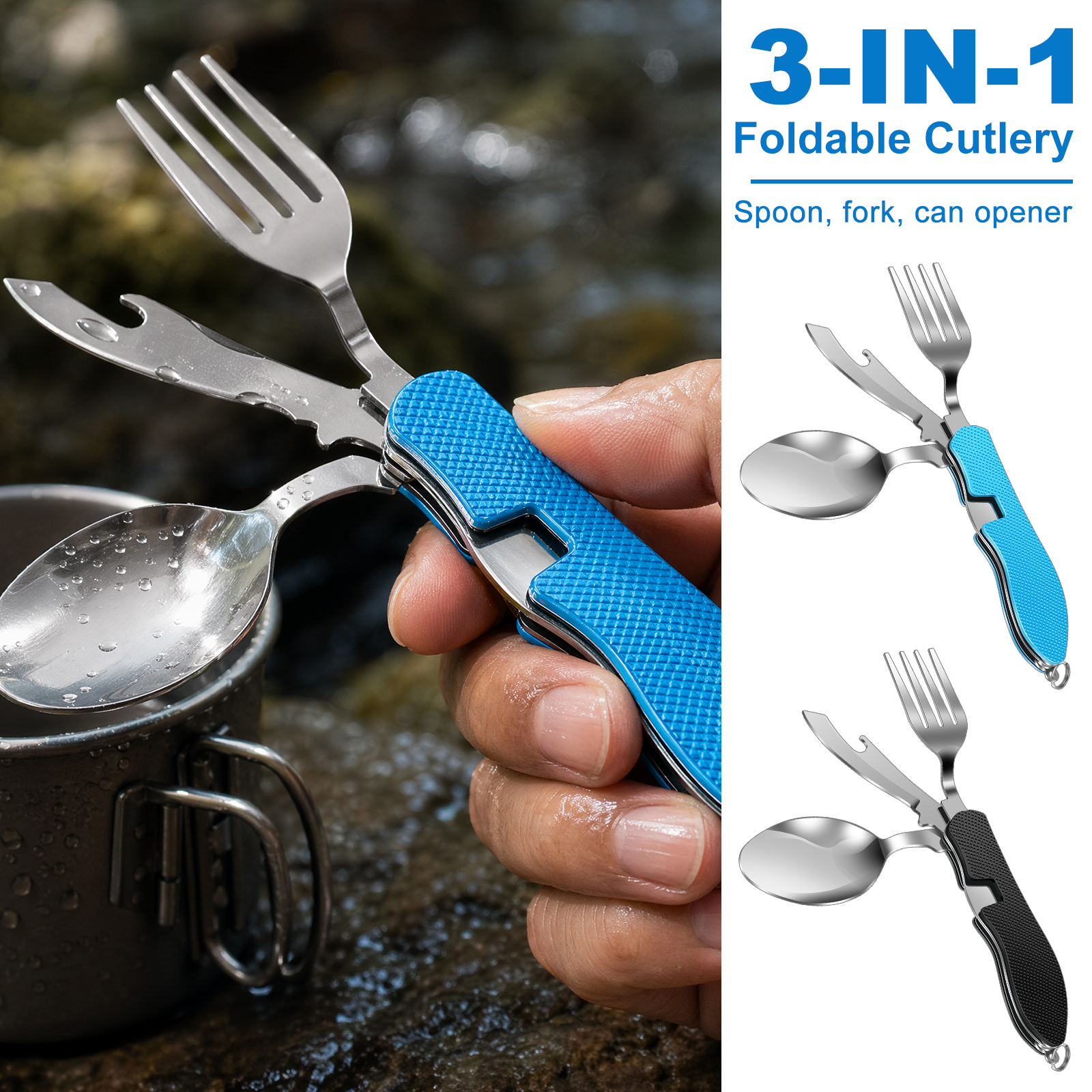 Multifunction 3 in 1 Camping U - Camping Cooking Knife Set recensione e prezzo