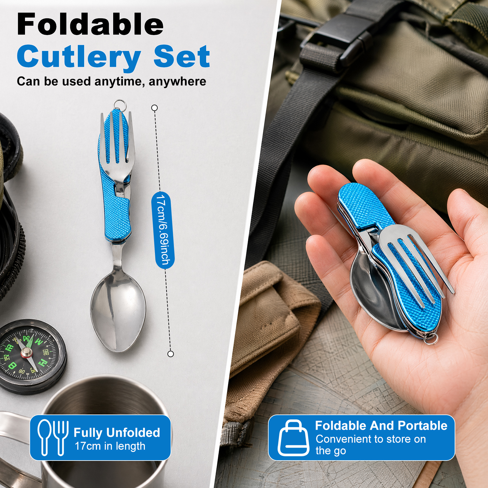 Multifunction 3 in 1 Camping U - Camping Cooking Knife Set recensione e prezzo