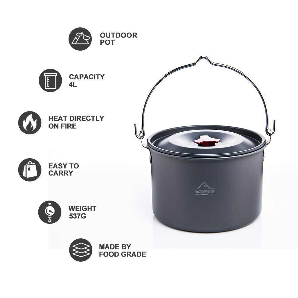 Widesea Hard Anodized Aluminum - Camping Cooking Utilities recensione e prezzo