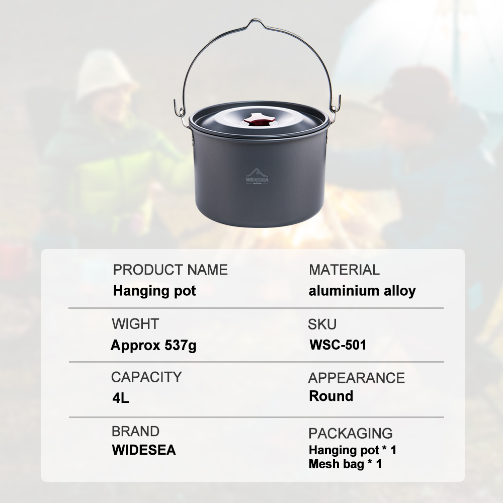 Widesea Hard Anodized Aluminum - Camping Cooking Utilities recensione e prezzo