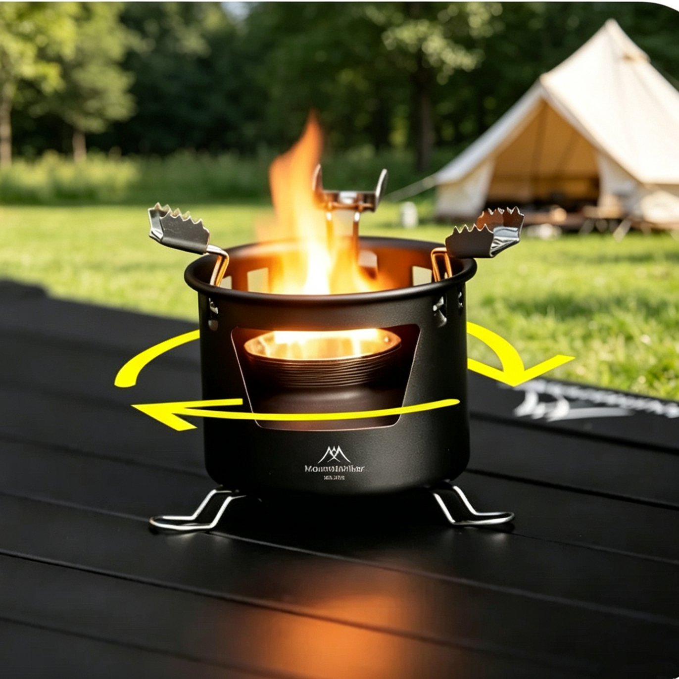 Mountainhiker Outdoor Camping  - Camping Cooking On Fire recensione e prezzo