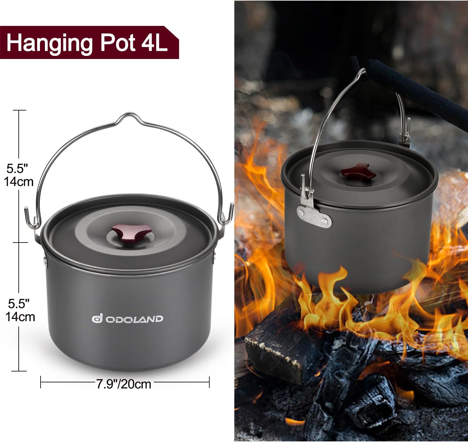 22pcs Camping Cookware Mess Ki - Camping Cooking Set For 4 recensione e prezzo