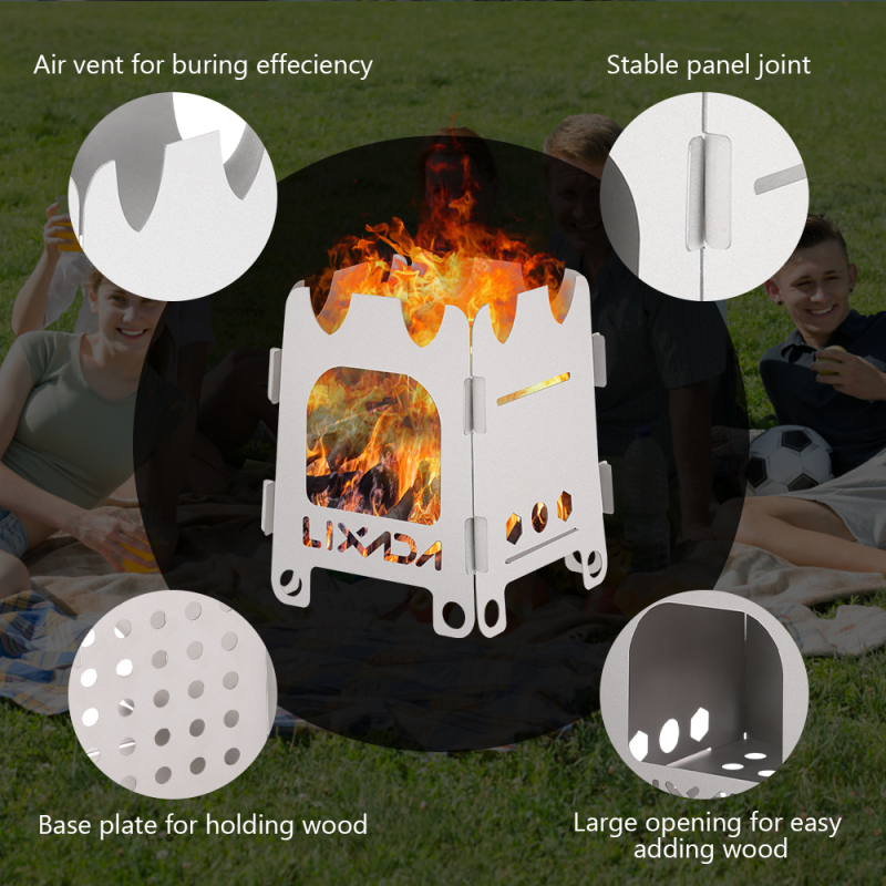 Lixada Titanium/Stainless stee - Camping Cooking Open Fire recensione e prezzo