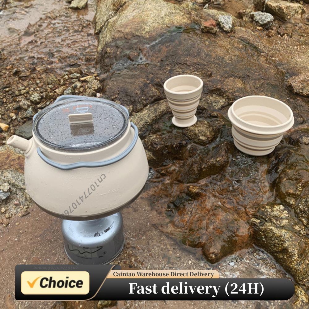 Outdoor Folding Silicone Kettl - Campfire Cooking Anime recensione e prezzo