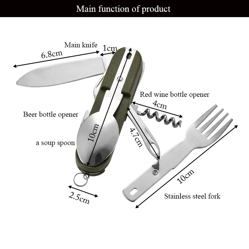 Stainless Steel 7 in 1 Camping - Camping Cooking Knife Set recensione e prezzo