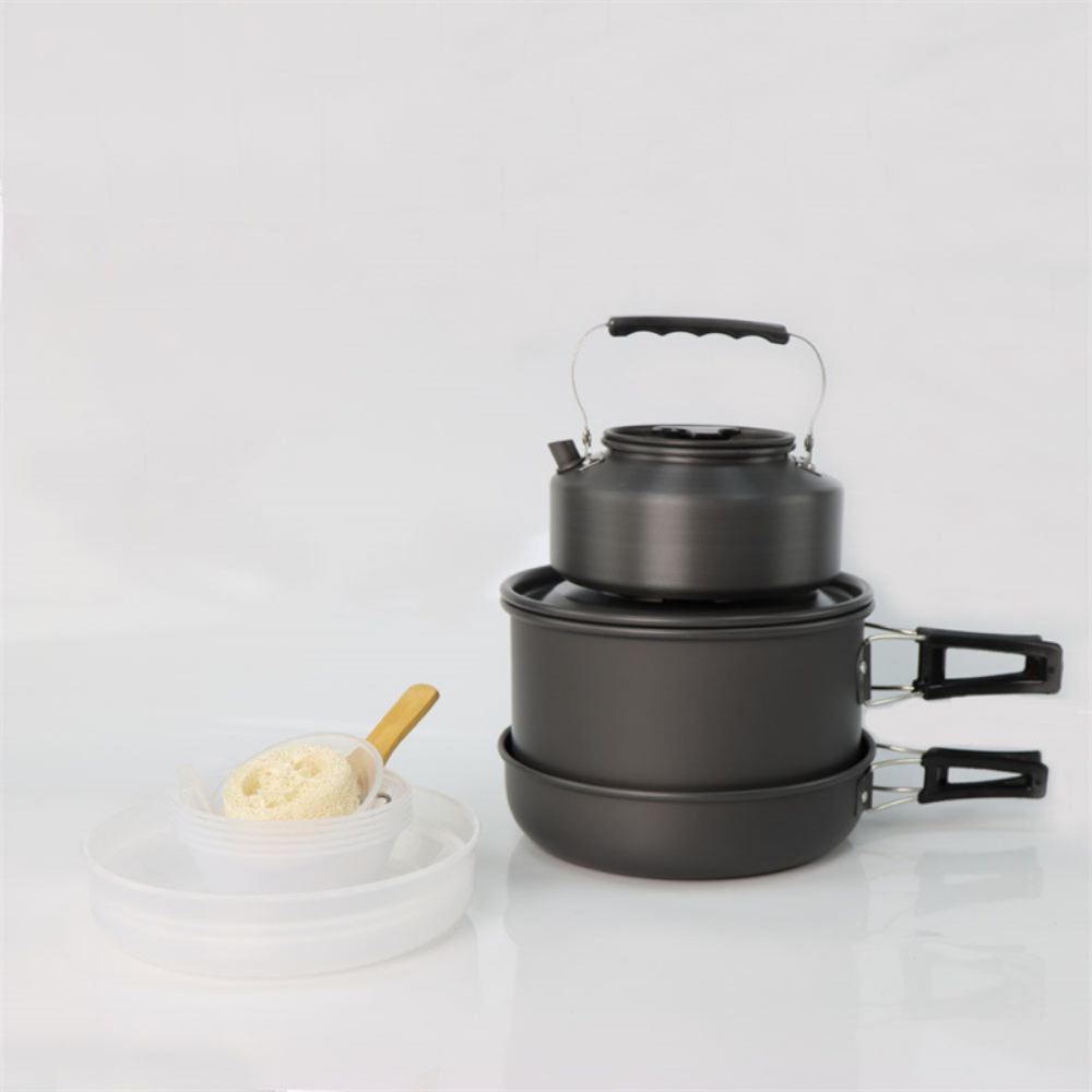 Lightweight Aluminum Alloy Out - Nesting Camping Cooking Set recensione e prezzo