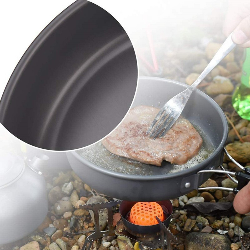 Lightweight Aluminum Alloy Out - Nesting Camping Cooking Set recensione e prezzo