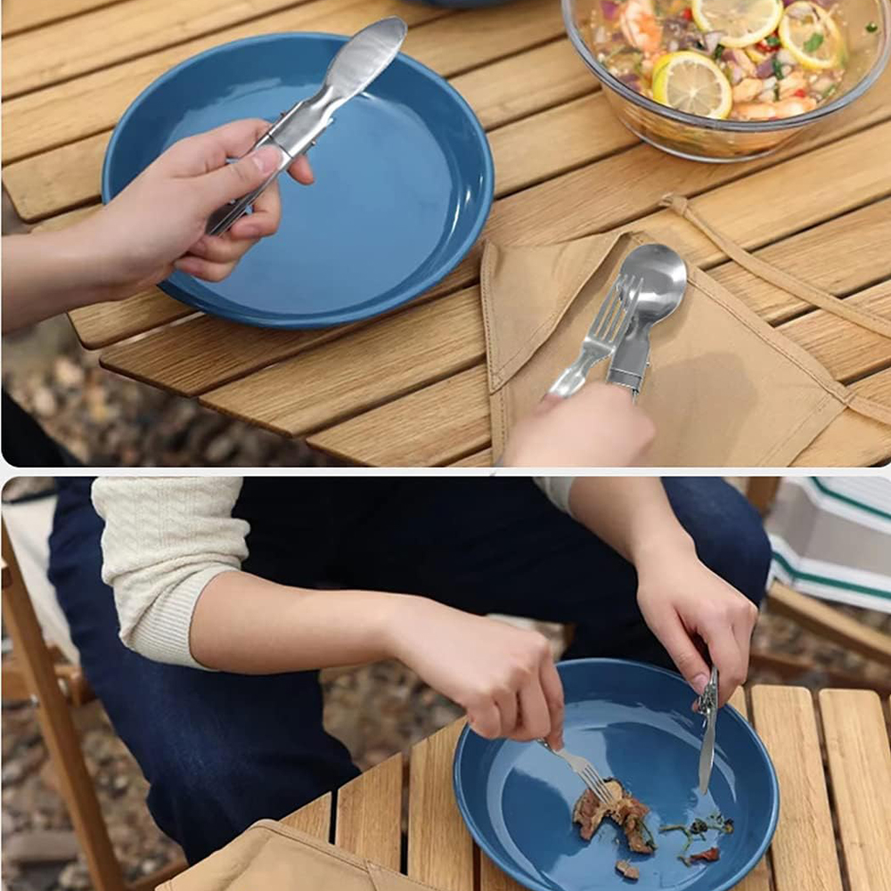 Camping Flatware Sets Stainles - Camping Cooking And Cutlery Set recensione e prezzo