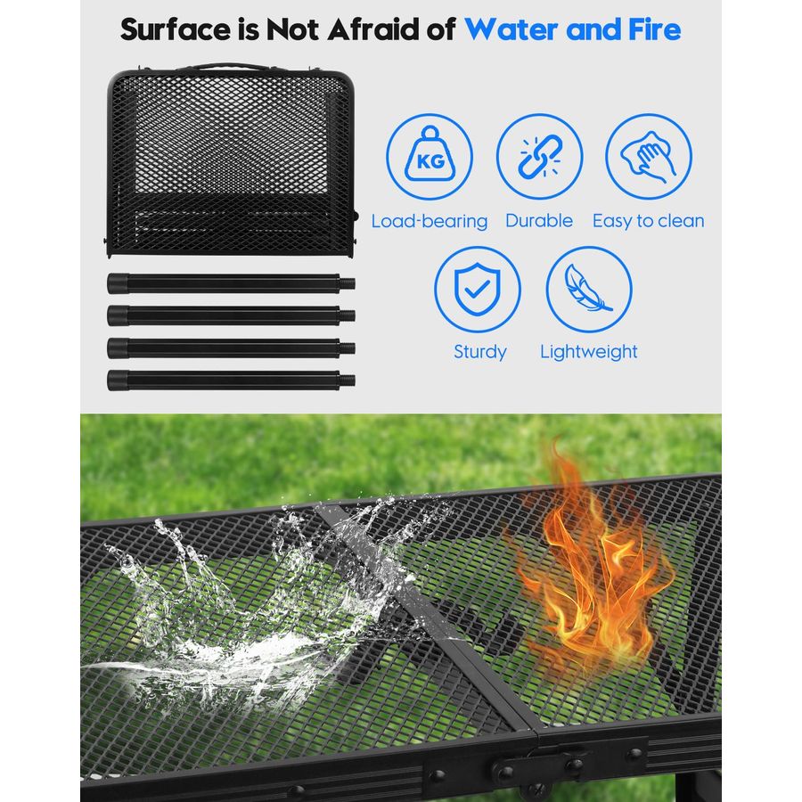 Folding Grill Table, Height Ad - Camp Grill Portable Folding recensione e prezzo