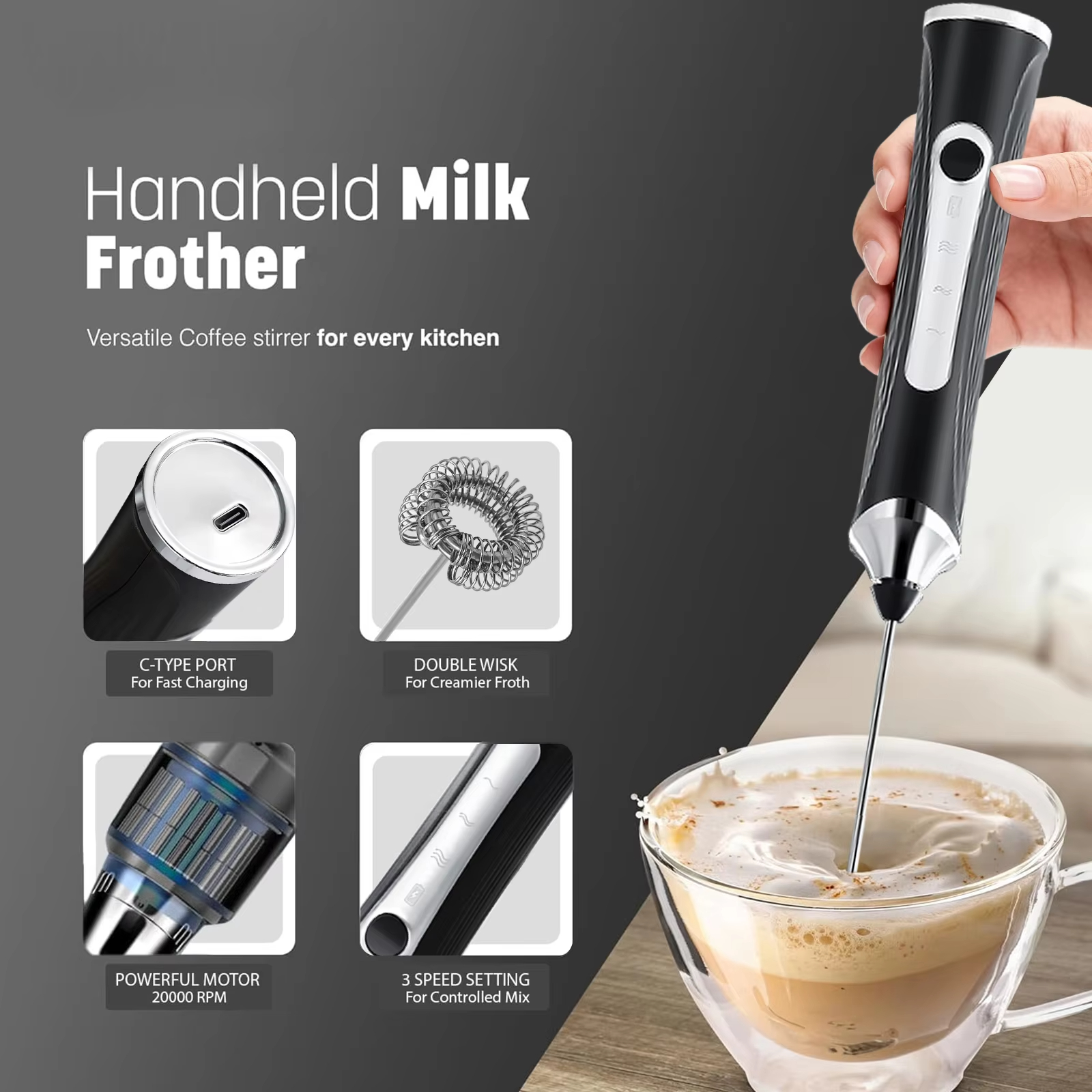 Electric milk frother, milk co - Pocket Coffee Maker recensione e prezzo