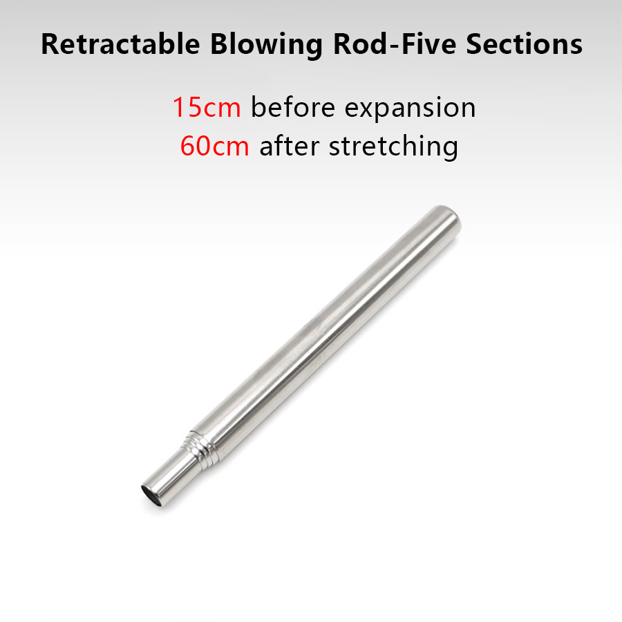 Stainless Steel Blowpipe Pocke - Camping Hiking Cooking recensione e prezzo