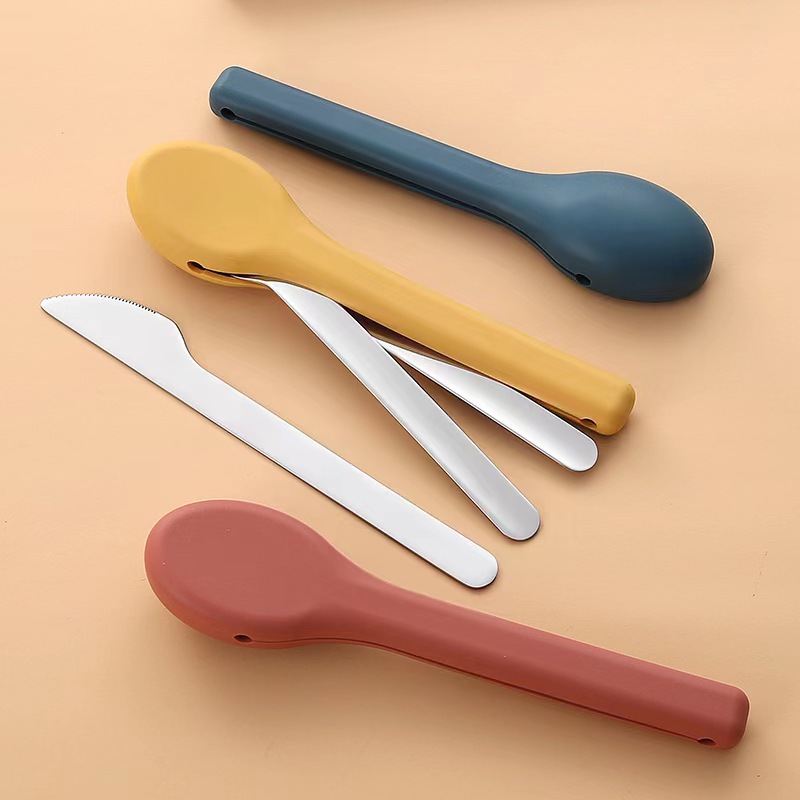 3-Piece Portable Flatware Pock - Camping Cooking Knife Set recensione e prezzo