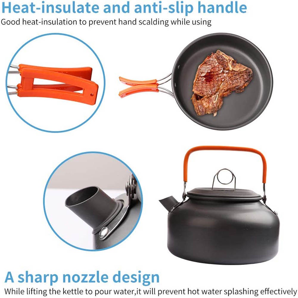 Outdoor camping cooking set, n - Nesting Camping Cooking Set recensione e prezzo