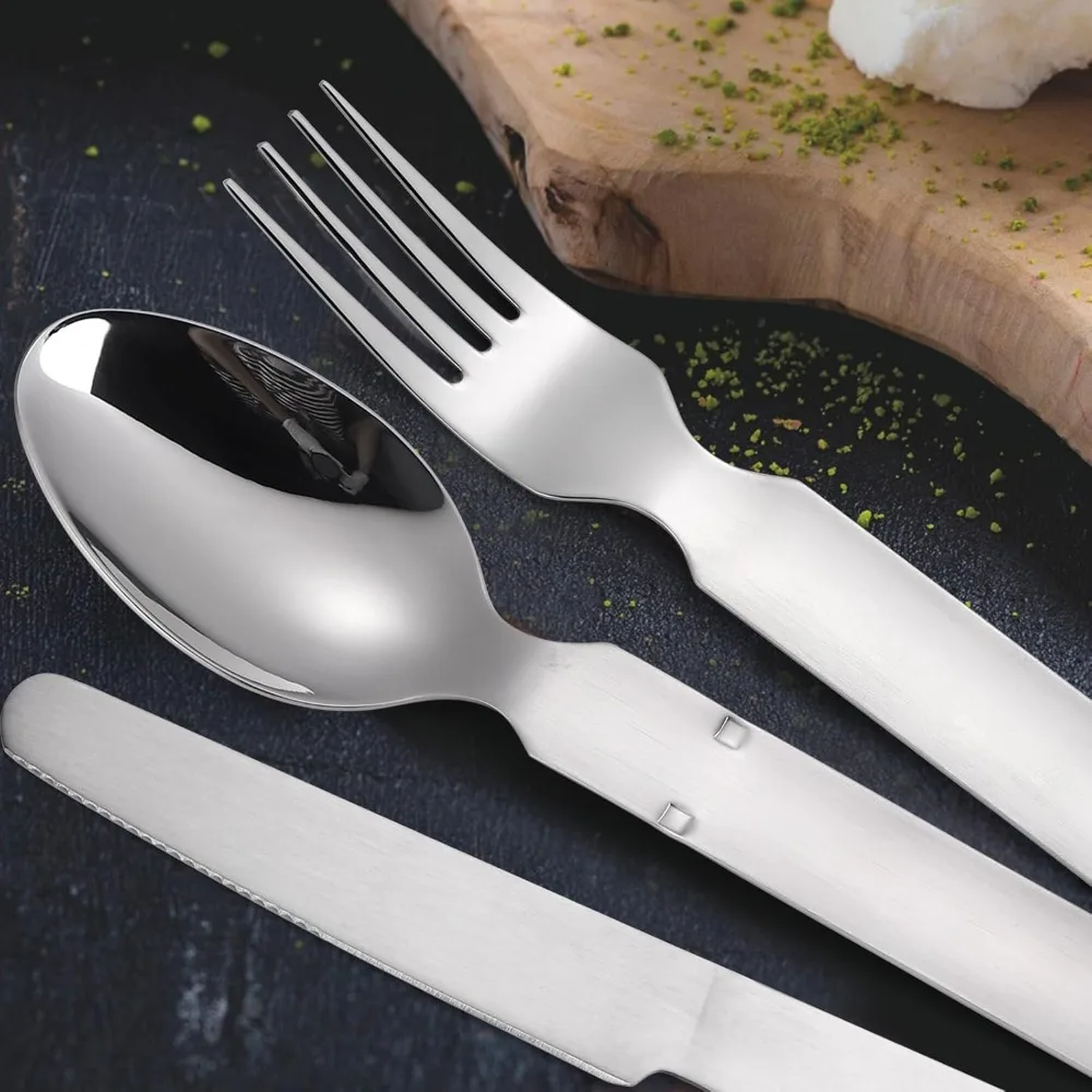 4Pcs Cutlery Set 304 Stainless - Camping Cooking Knife Set recensione e prezzo