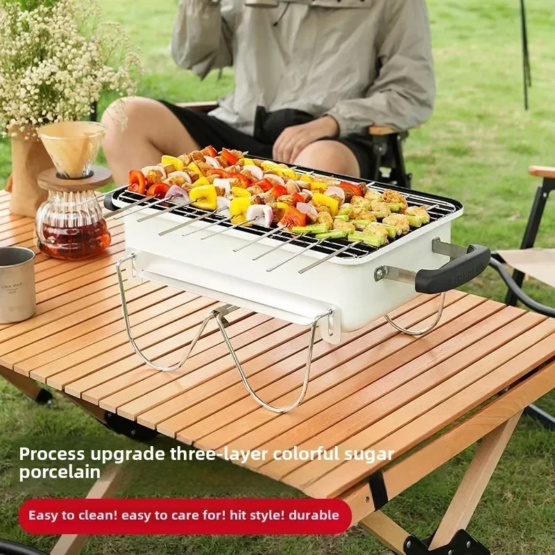 Charcoal Grill, Outdoor, Oven, - Camp Grill Portable Folding recensione e prezzo