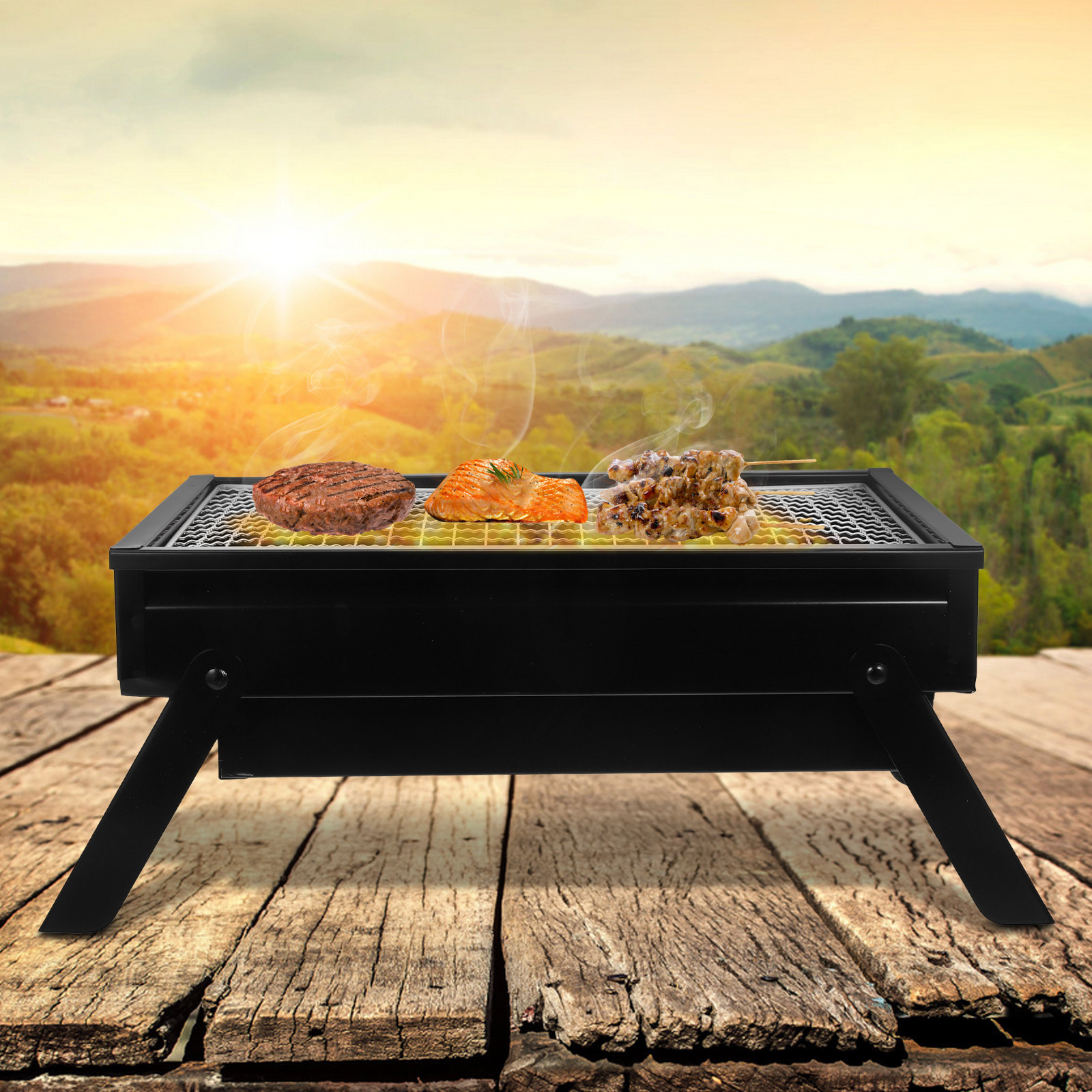 Portable Folding Charcoal Gril - Camp Grill Portable Folding recensione e prezzo