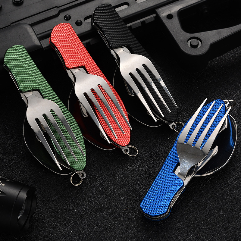 4 in1 Foldable Camping Utensil - Camping Cooking Knife Set recensione e prezzo