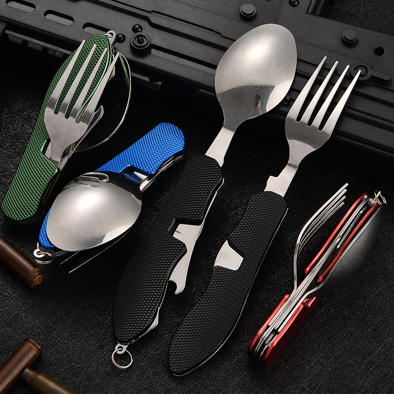 4 in1 Foldable Camping Utensil - Camping Cooking Knife Set recensione e prezzo