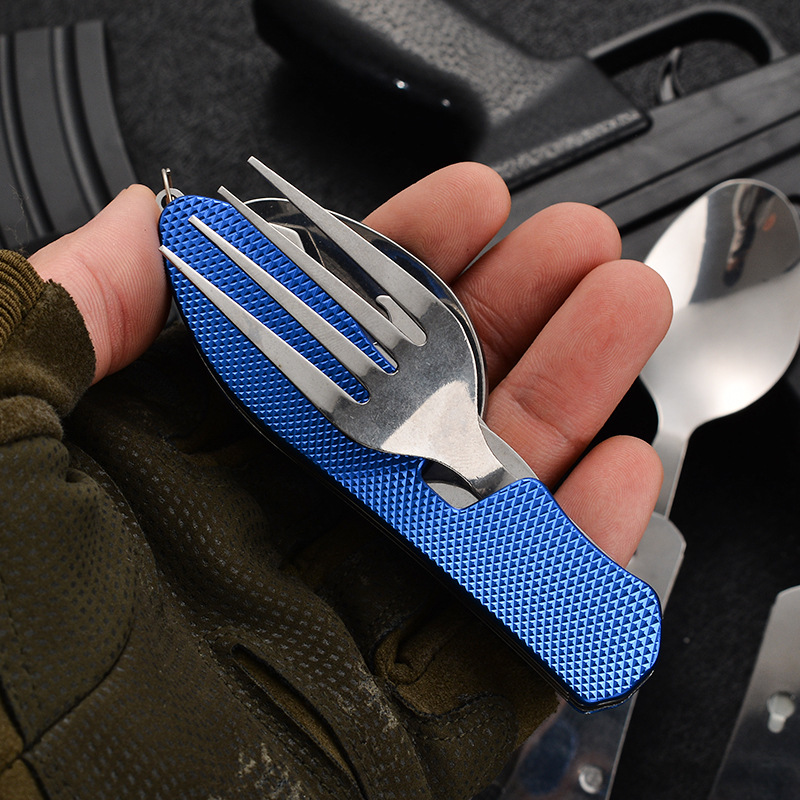 4 in1 Foldable Camping Utensil - Camping Cooking Knife Set recensione e prezzo