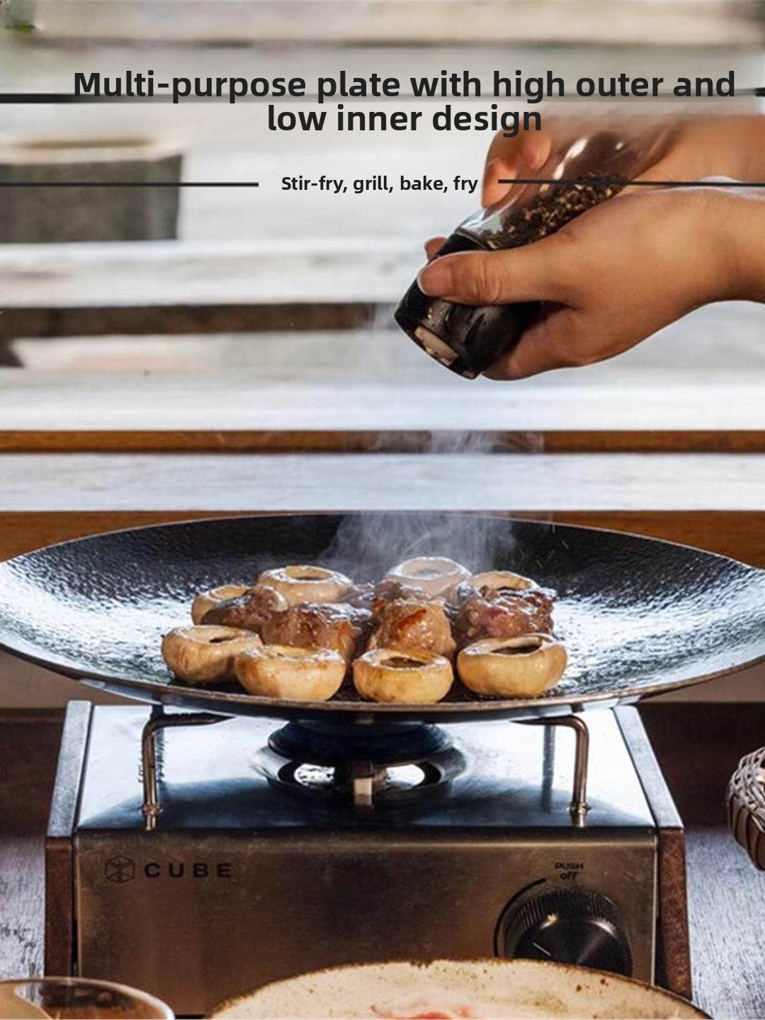 Outdoor Cast Iron Charcoal Gri - Camping Cooking Utensils recensione e prezzo