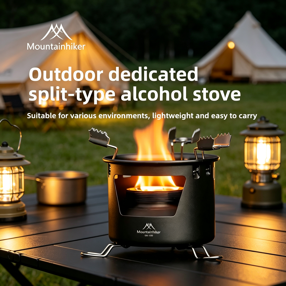 MOUNTAINHIKER Outdoor Portable - Camping Cooking On Fire recensione e prezzo