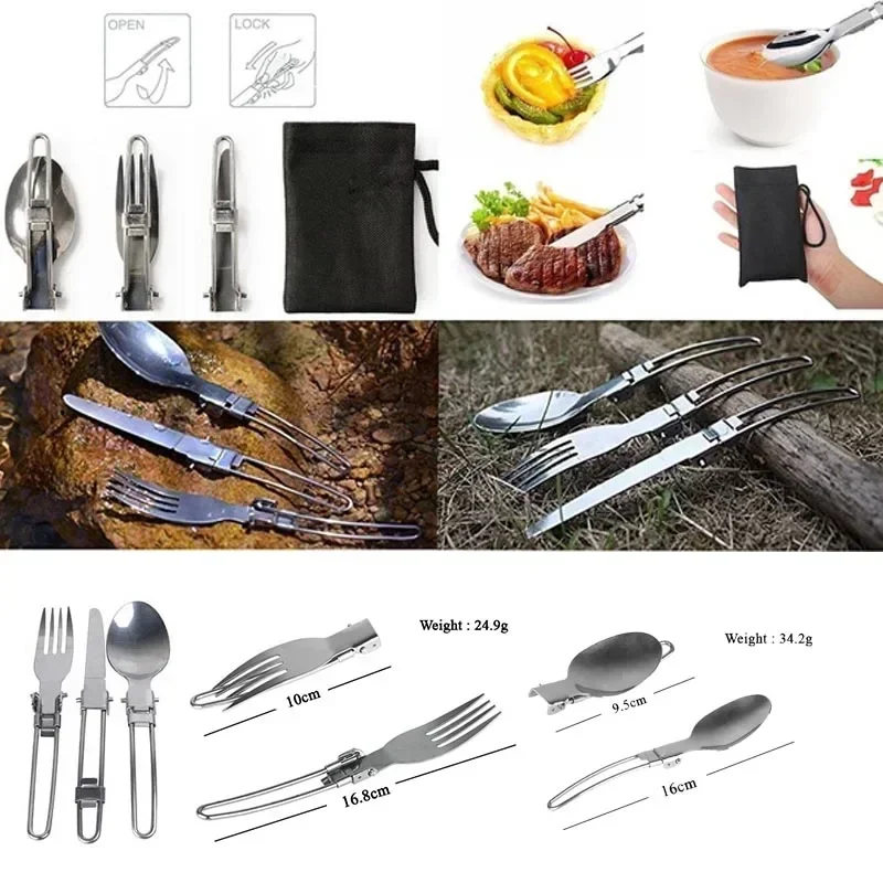 New Camping Pot  Portable Outd - Camping Cooking Knife Set recensione e prezzo