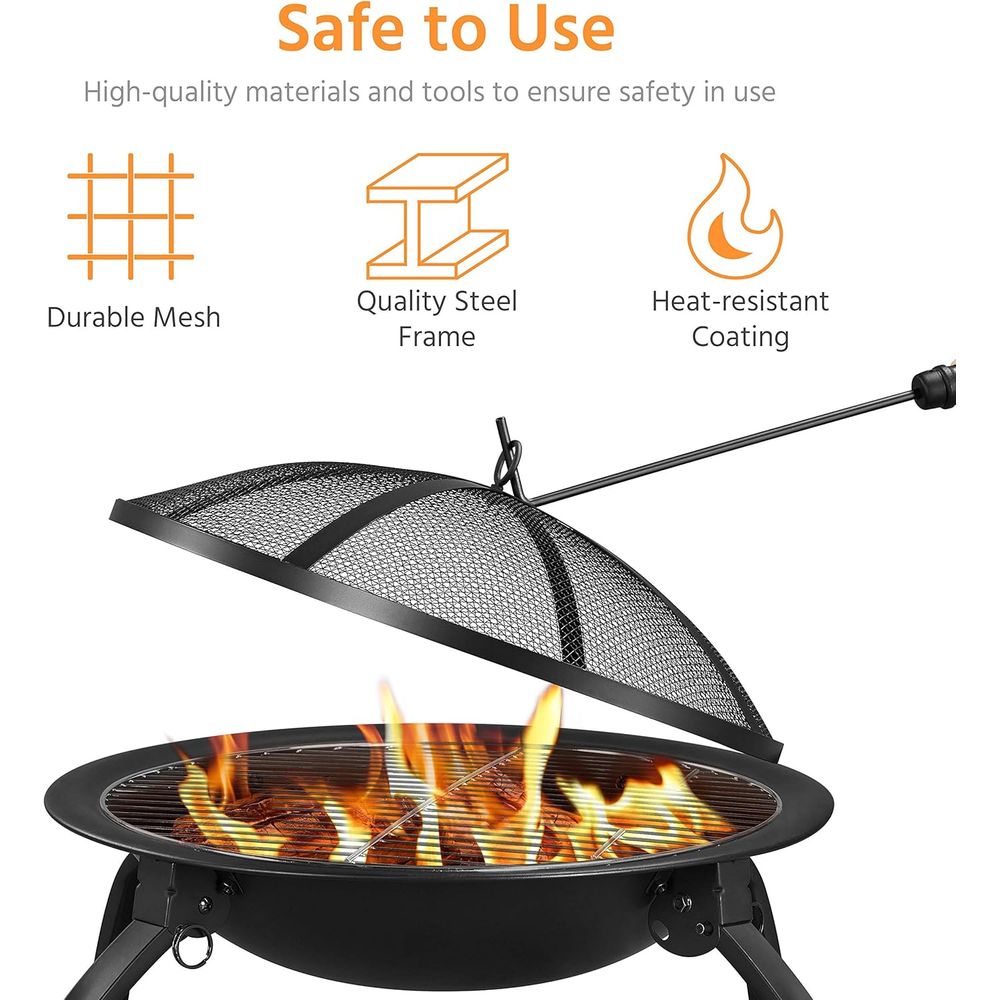 21 Inch Portable Folding Steel - Camp Grill Portable Folding recensione e prezzo