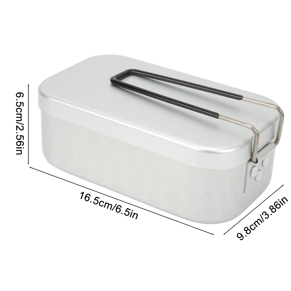 800ML Aluminum Lunch Boxes Out - Camping Hiking Cooking recensione e prezzo