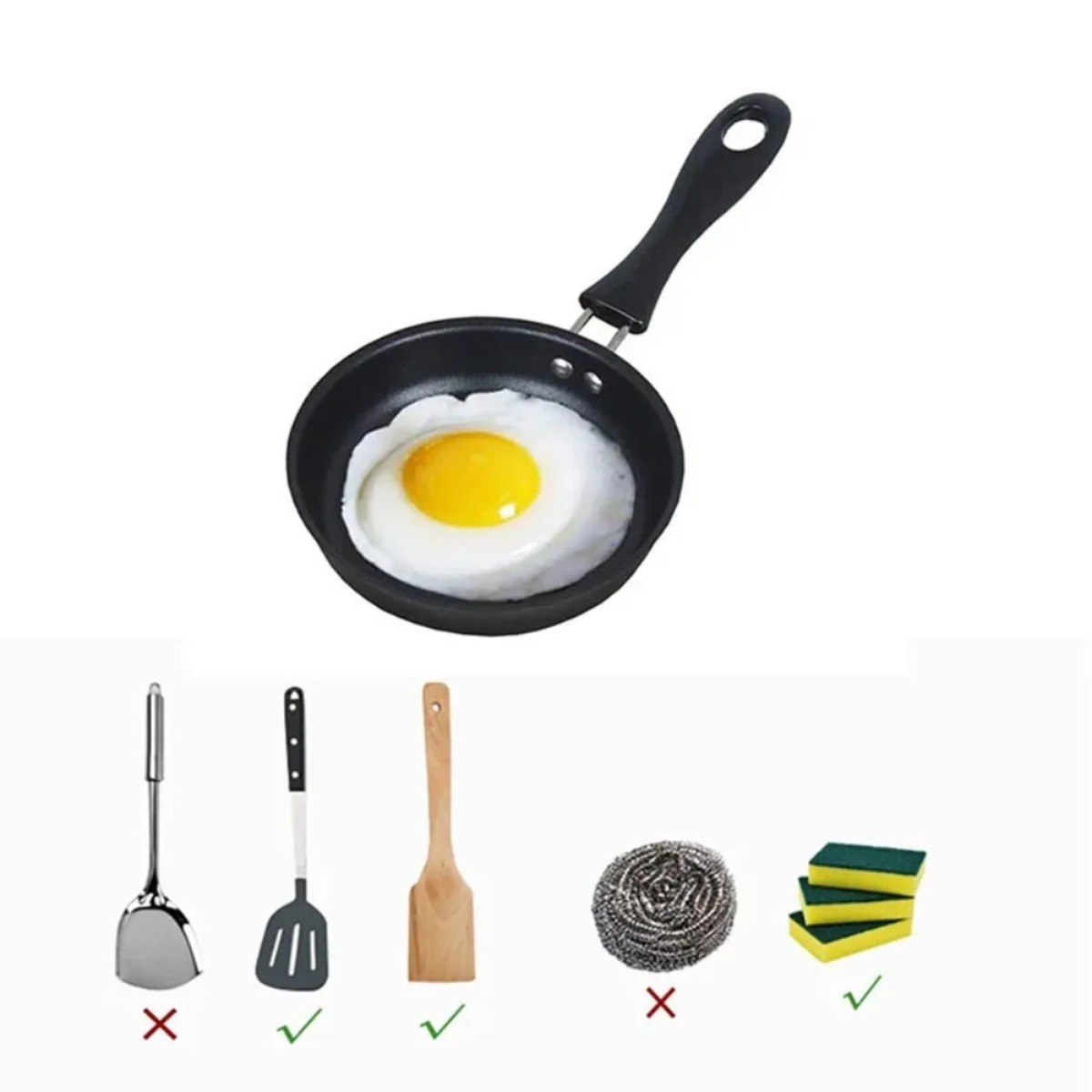 Mini Frying Pan with Handle Po - Campfire Cooking Anime recensione e prezzo