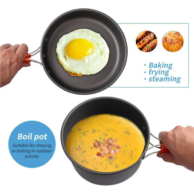 Camping Cooking Set, Outdoor K - Camping Cooking And Cutlery Set recensione e prezzo