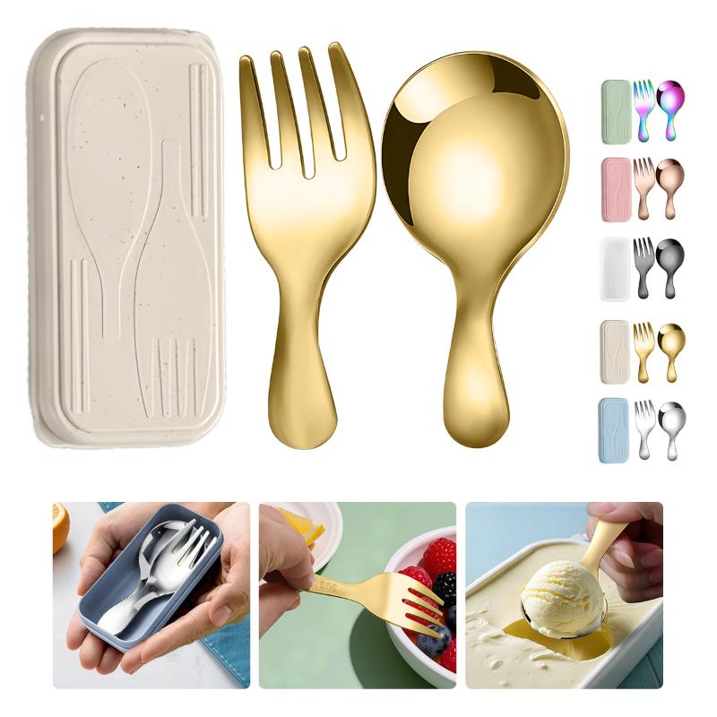 Stainless Steel Tableware Set  - Camping Hiking Cooking recensione e prezzo