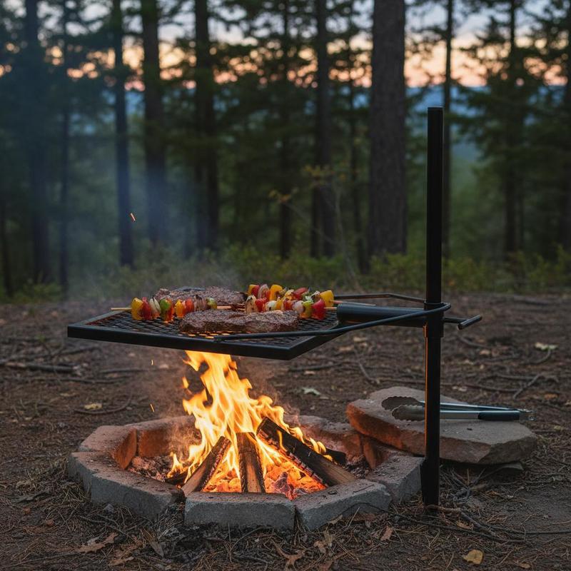 Rotating Cooking Grate 24 Inch - Camping Cooking Open Fire recensione e prezzo