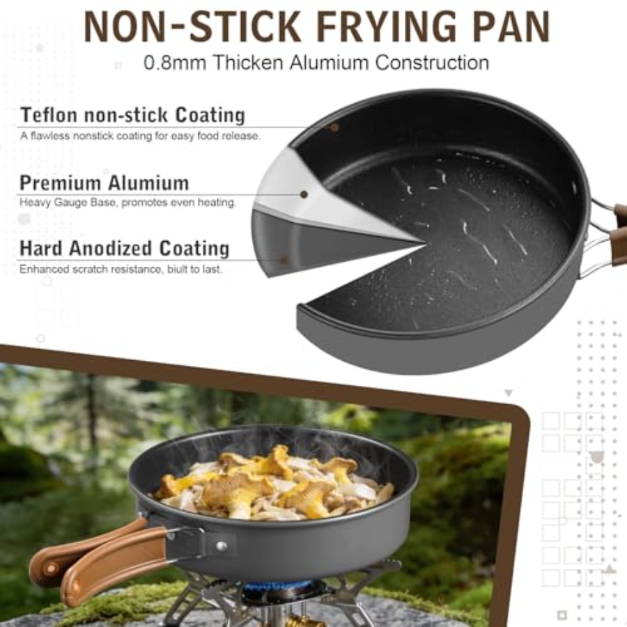Camping cookware mess kit for  - Camping Cooking Open Fire recensione e prezzo