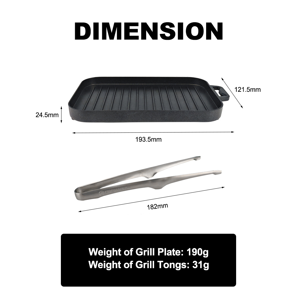FireMaple Mini Grill Plate Set - Camping Cooking On Fire recensione e prezzo