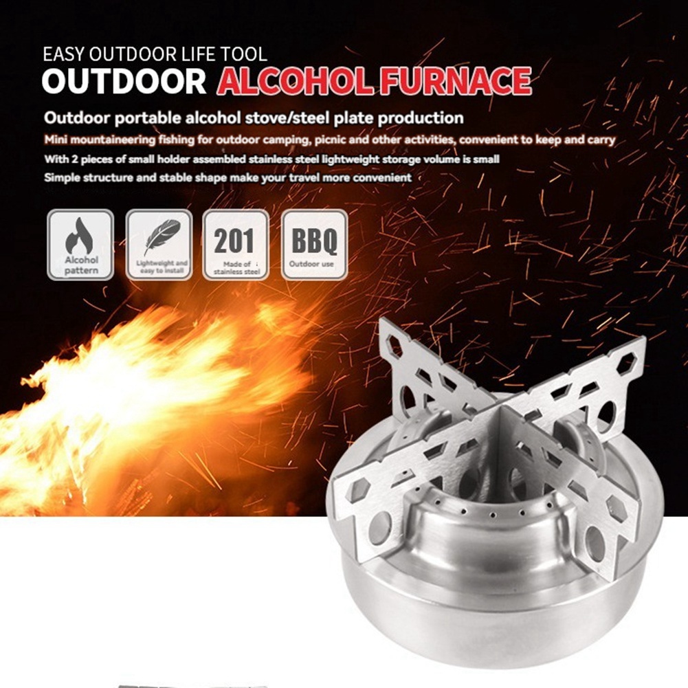 Portable Mini Alcohol Stove Cr - Camping Cooking Multi Tool recensione e prezzo