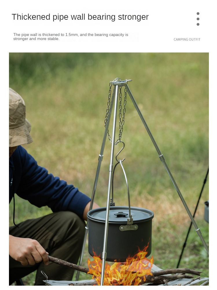 Camping Bonfire Tripod Portabl - Camping Cooking Multi Tool recensione e prezzo