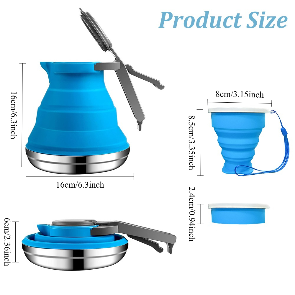 1500ml Collapsible Silicone Ke - Camping Cooking Utilities recensione e prezzo