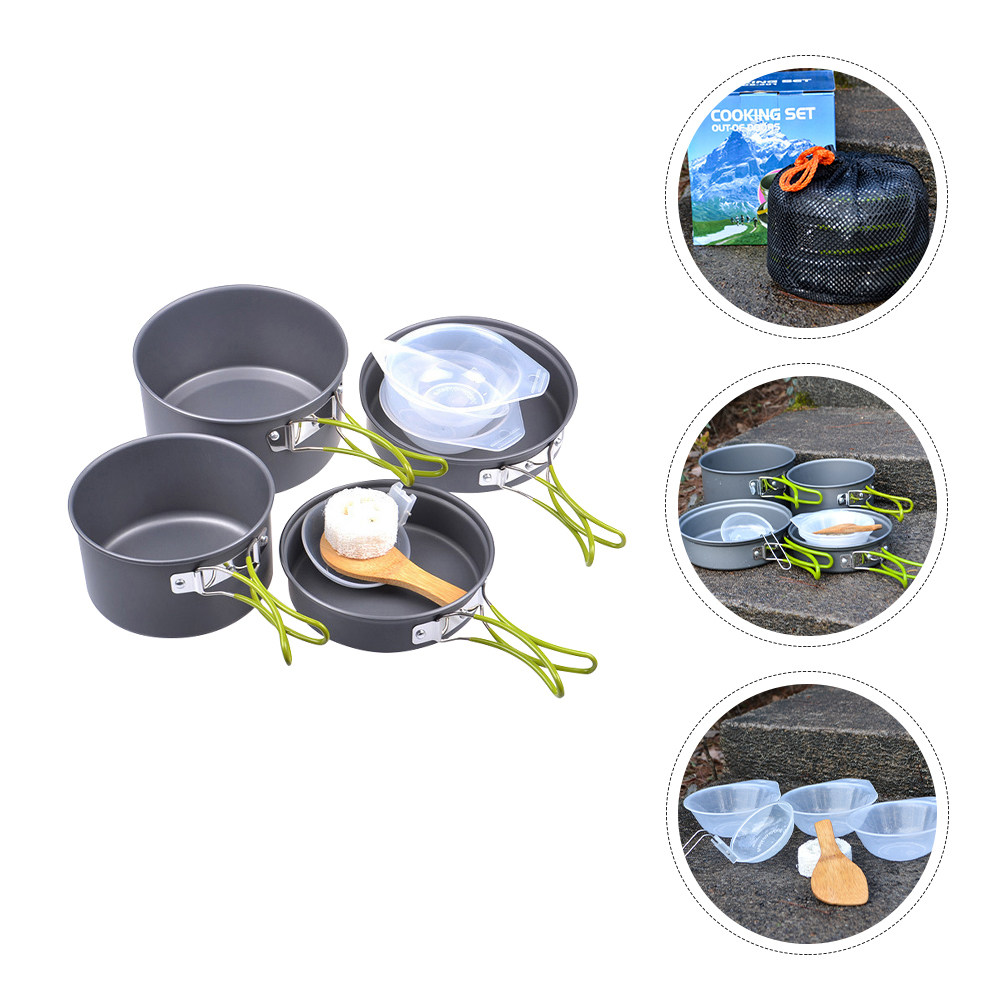 1Set Portable Camping Cookware - Camping Hiking Cooking recensione e prezzo
