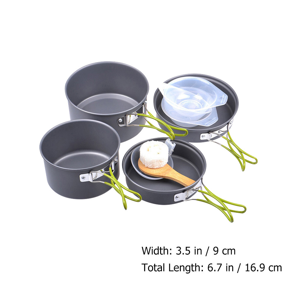 1Set Portable Camping Cookware - Camping Hiking Cooking recensione e prezzo