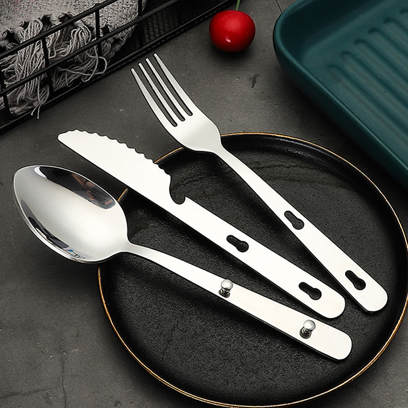 3pcs/set Portable Stainless St - Camping Cooking Knife Set recensione e prezzo