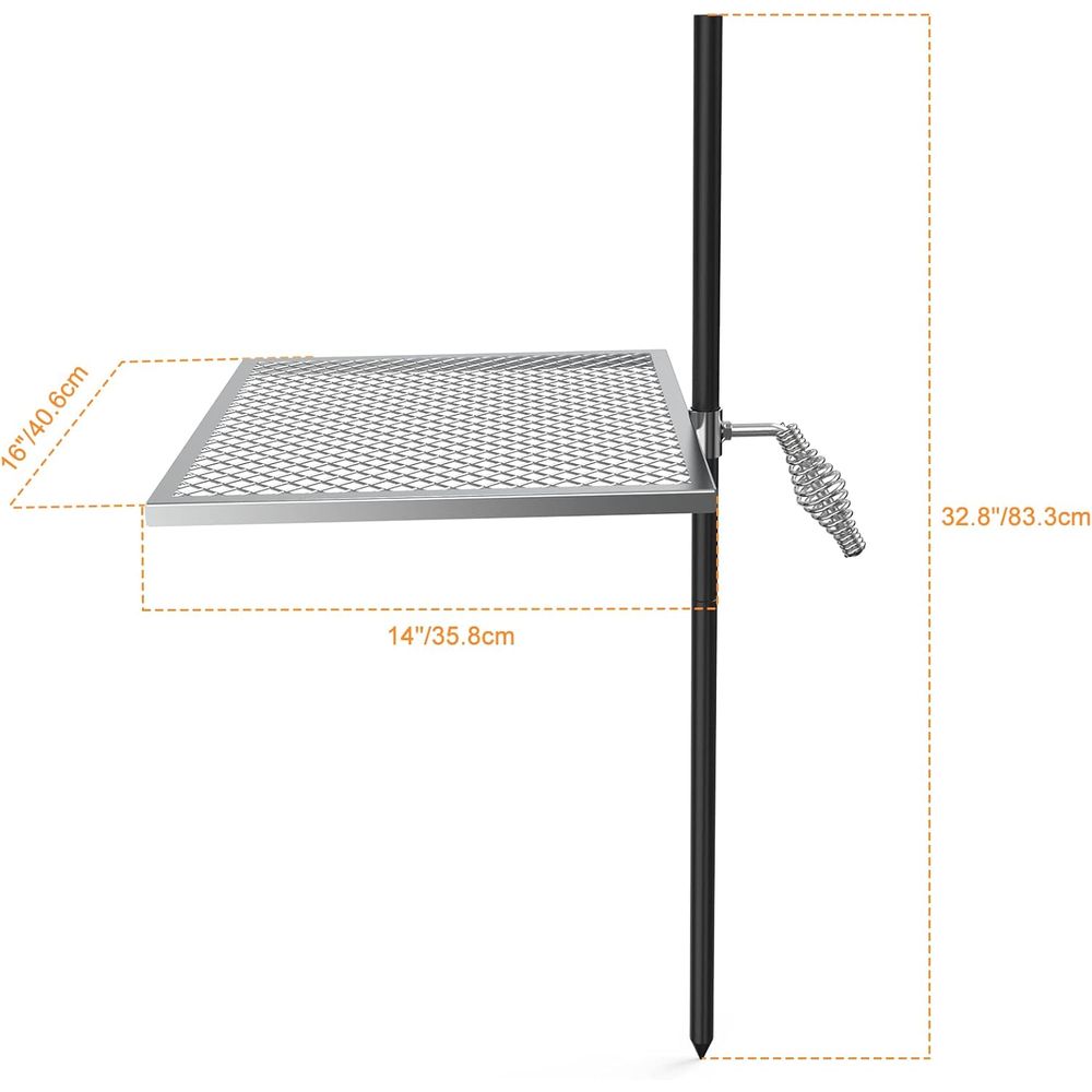 Adjustable Open Fire Grill Gra - Camping Cooking Open Fire recensione e prezzo