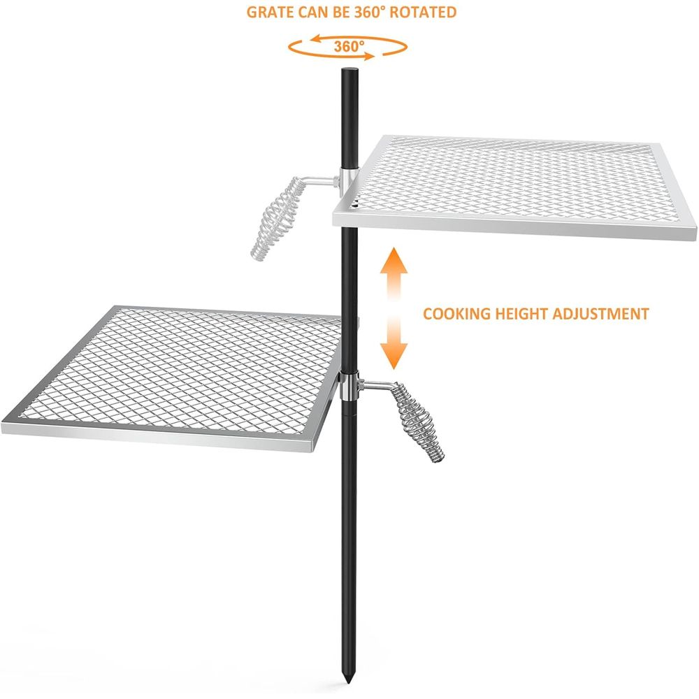 Adjustable Open Fire Grill Gra - Camping Cooking Open Fire recensione e prezzo