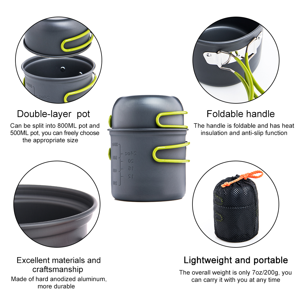Widesea Ultralight Camping Coo - Camping Cooking And Cutlery Set recensione e prezzo