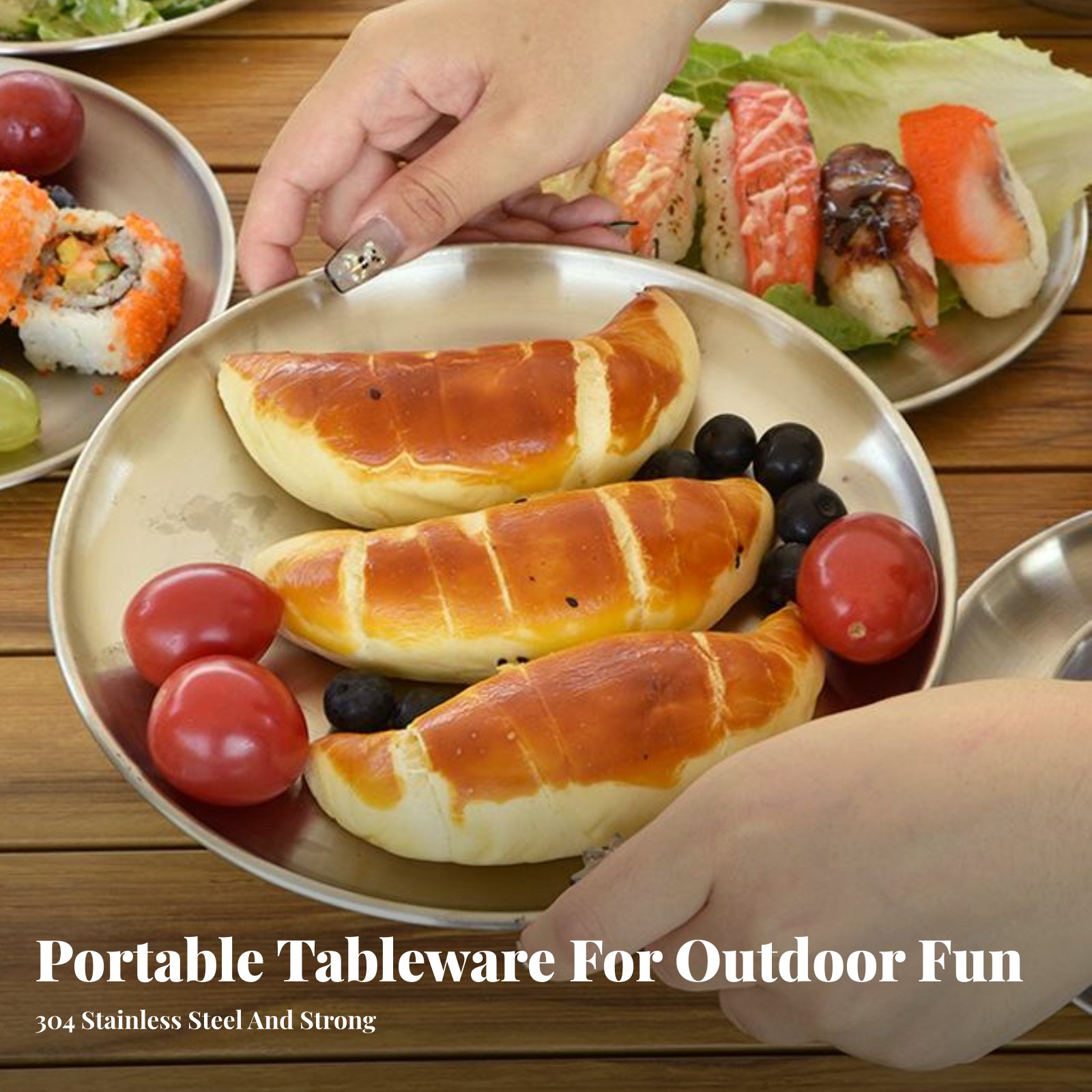 304 Stainless Steel Outdoor Ta - Camping Cooking Set For 4 recensione e prezzo