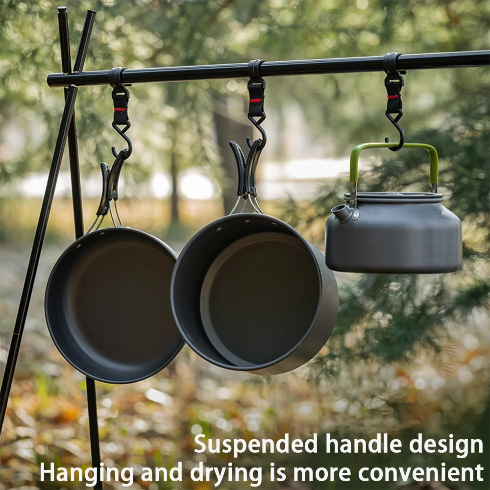 Large Capacity Non-Stick Campi - Nesting Camping Cooking Set recensione e prezzo
