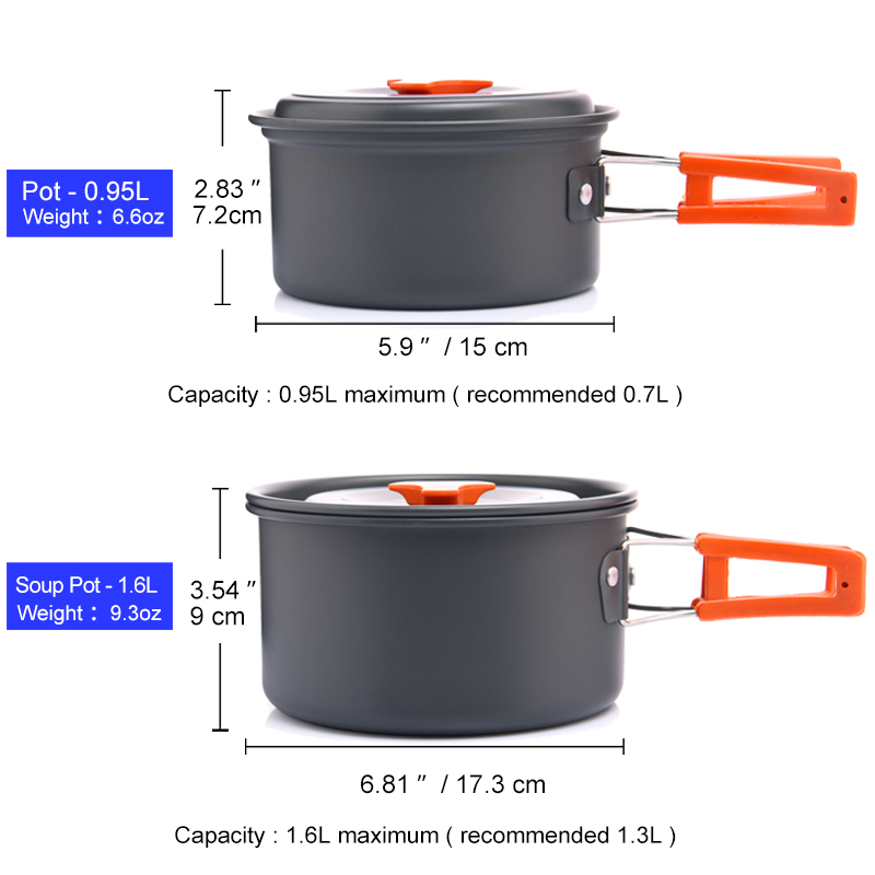 Widesea Camping Outdoor Cookwa - Camping Cooking And Cutlery Set recensione e prezzo
