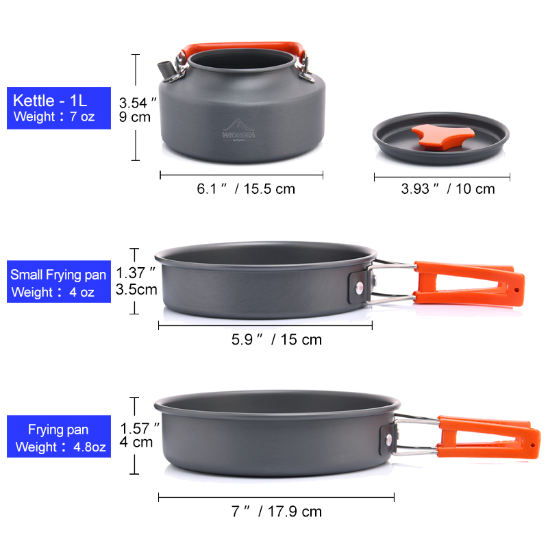 Widesea Camping Outdoor Cookwa - Camping Cooking And Cutlery Set recensione e prezzo